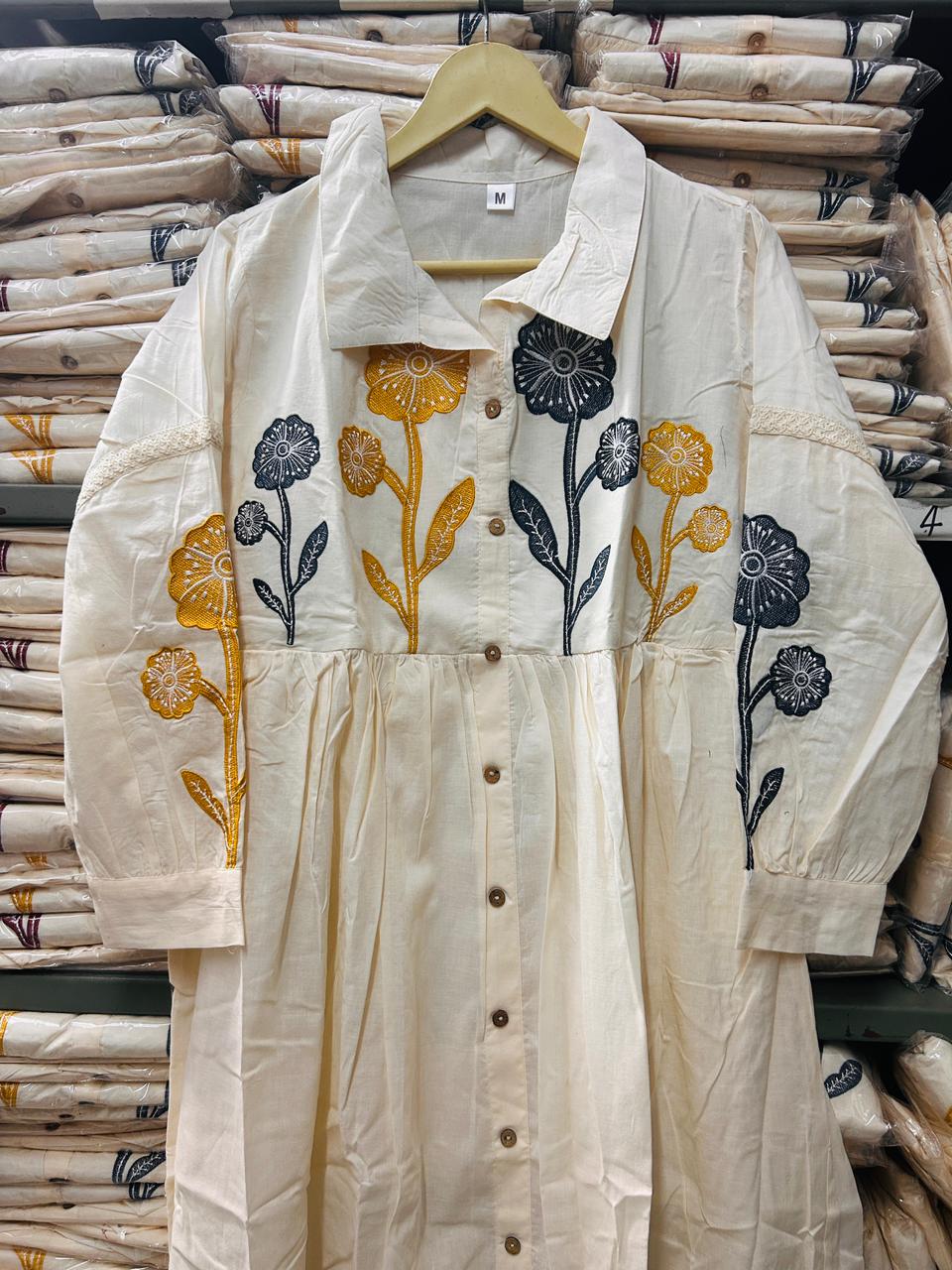 Mul cotton dress with lining