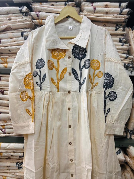 Mul cotton dress with lining