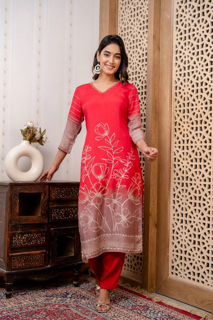 Premium Silk Viscose Dupatta Set with Soft Viscose Mulmul Lining