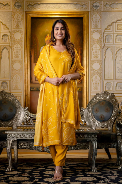 Premium Silk Viscose Dupatta Set