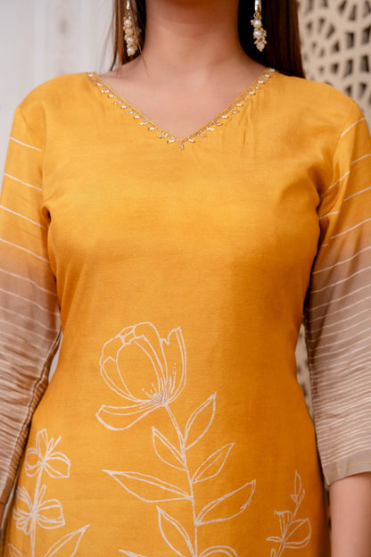 Premium Silk Viscose Dupatta Set with Soft Viscose Mulmul Lining
