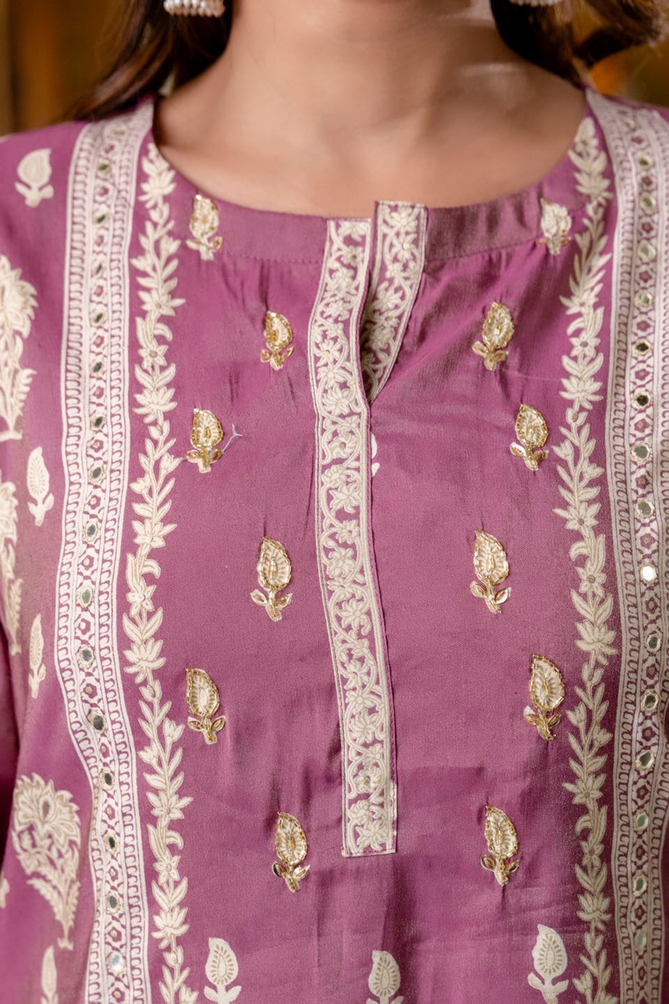 Premium Muslin Shimmer Dupatta Set with Mulmul Lining