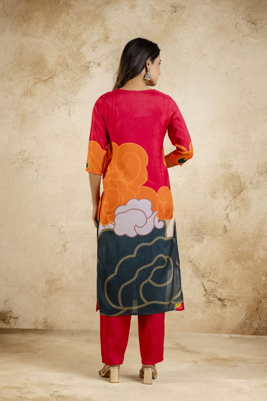 Premium Viscose dupatta set with mulmul lining