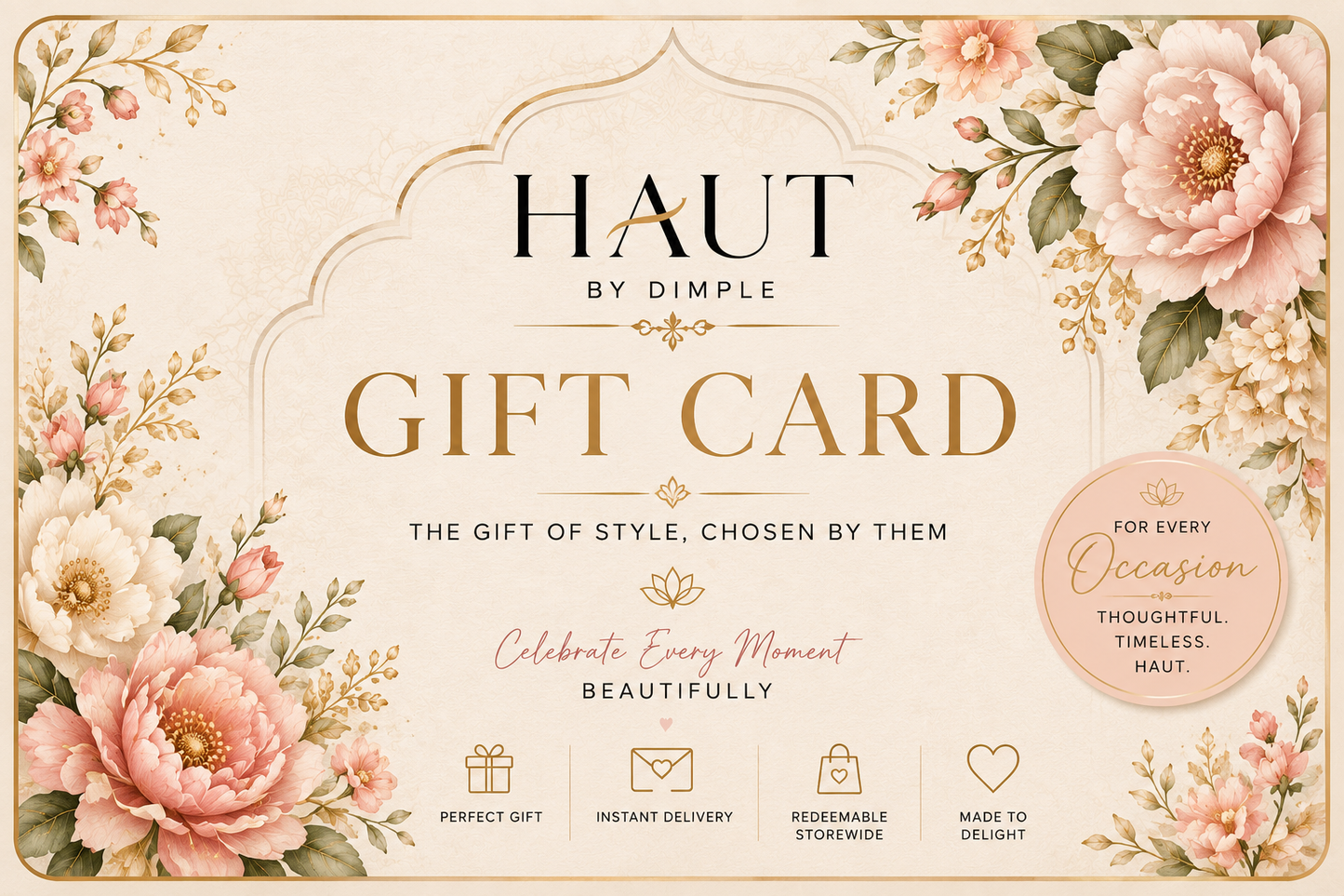 HAUT by Dimple Gift Card