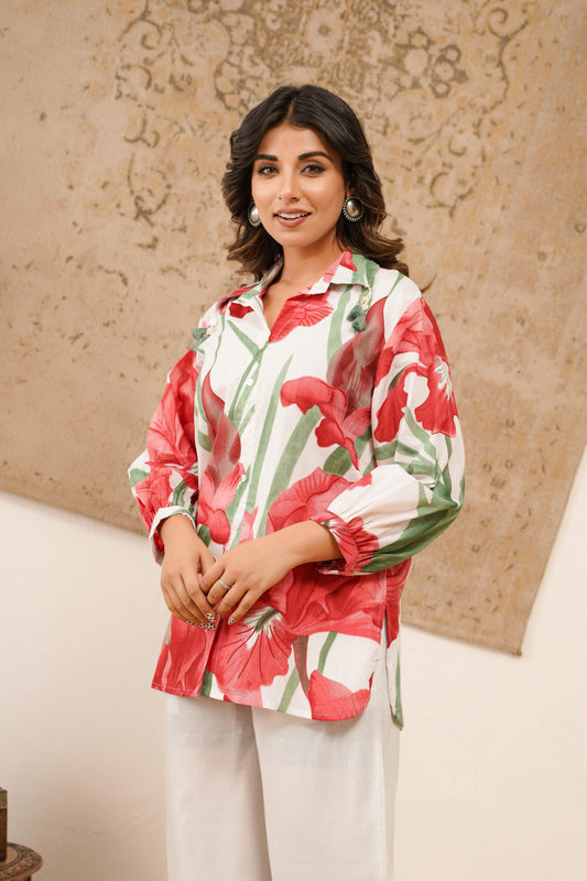 Classic Floral Cotton Shirt