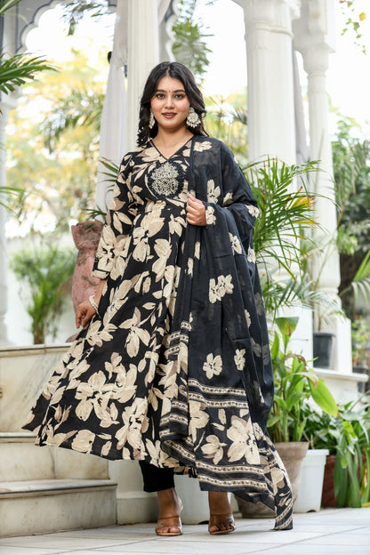 Anarkali Pant Duppata Detaling with Handwork