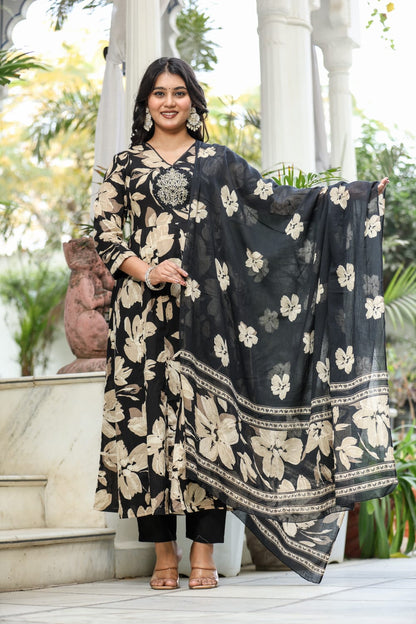 Anarkali Pant Duppata Detaling with Handwork