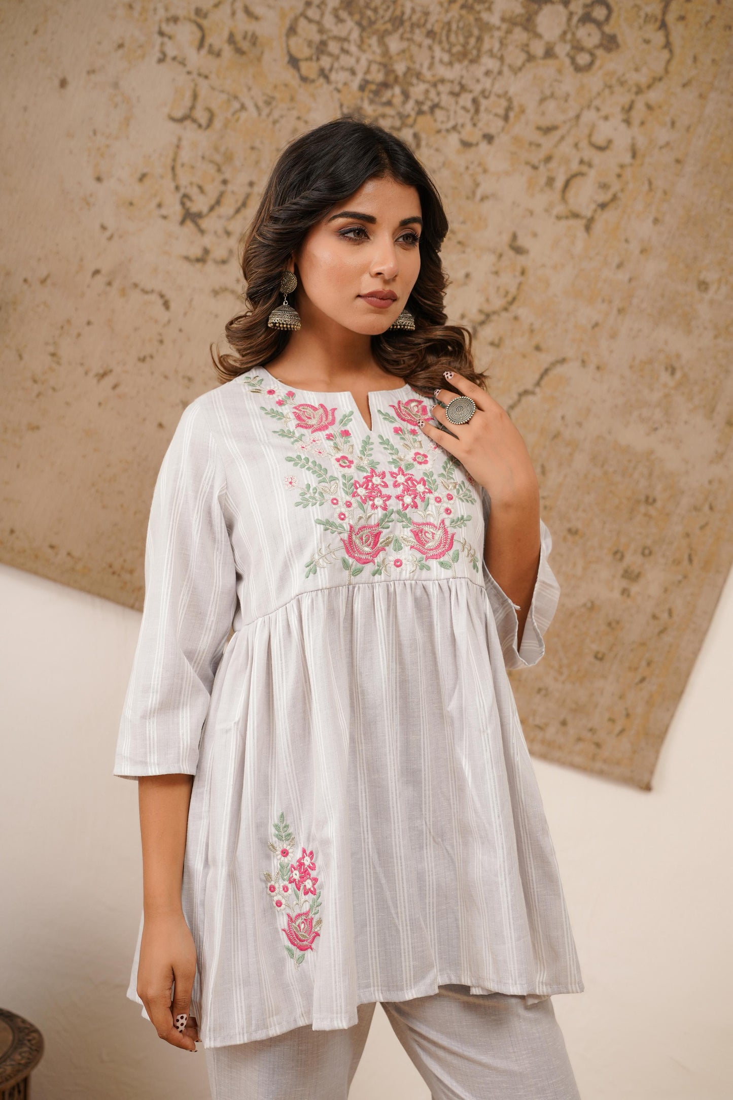 Blossom Co-ord Set white and yellow